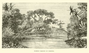 Bambusbrücke in Borneo von English School