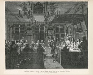 Bankett zu Ehren von König Karl II, 30. Mai 1660, von den Ständen von Holland gegeben von English School