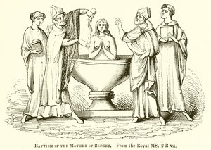 Taufe der Mutter von Becket von English School