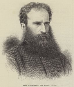 Basil Wereschagin, der russische Künstler (Stich) von English School