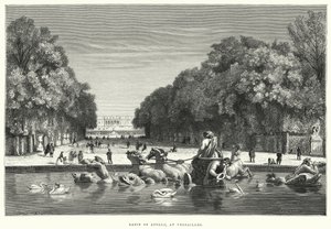 Becken von Apollo, in Versailles (Stich) von English School