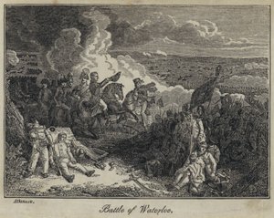 Schlacht von Waterloo (Stich) von English School