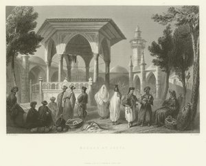 Basar in Jaffa, 1837 von English School