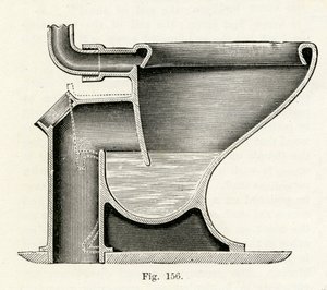 Baziers Patent-Direktaktions-Klosett, 1870 von English School