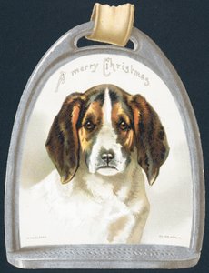 Beagle-Anhänger, Weihnachtskarte von English School