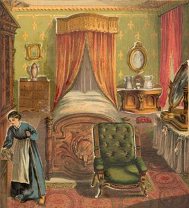 Schlafzimmer mit Putzfrau von English School
