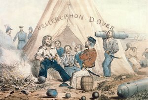 Bellerophon Tauben, Matrosenlager vor Sewastopol, veröffentlicht 1854