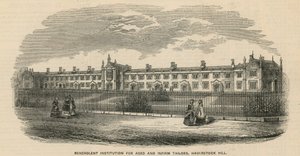 Wohltätigkeitsinstitution für alte und gebrechliche Schneider auf Haverstock Hill von English School
