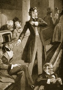 Benjamin Disraeli hält seine erste Rede im Parlament