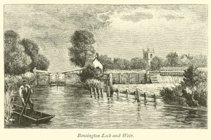 Bensington Schleuse und Weir