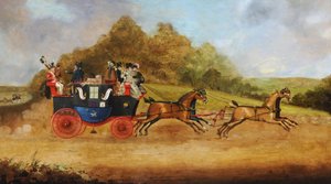 Beverley und Hull Passagierkutsche, ca. 1826