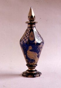 Bi-konische Essigflasche mit Spiralverschluss, 1765-70 von English School
