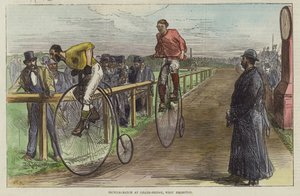 Fahrradrennen an der Lillie Bridge von English School