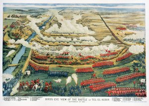 Vogelperspektive der Schlacht von Tel el-Kebir am 13. September 1882