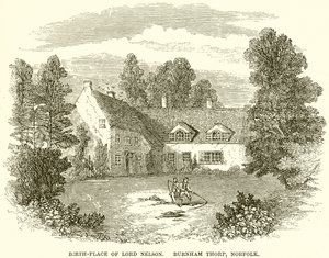 Geburtsort von Lord Nelson, Burnham Thorp, Norfolk von English School