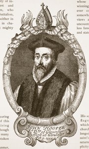 Bischof Hooper, Illustration aus Die Kirche von England: Eine Geschichte für das Volk von H.D.M. Spence-Jones, veröffentlicht um 1910