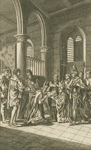 Bischöfe und Bürger von London schwören Wilhelm dem Eroberer Treue von English School