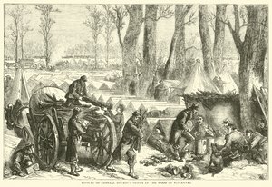 Biwak der Truppen von General Ducrot im Wald von Vincennes, Oktober 1870 von English School