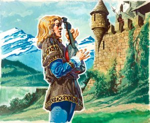 Blondel im Gefängnis von Richard von English School