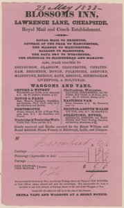 Blossoms Inn, Lawrence Lane, Cheapside, Bill von English School