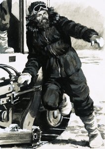 Bob Thomson sprang auf das Eis der Antarktis