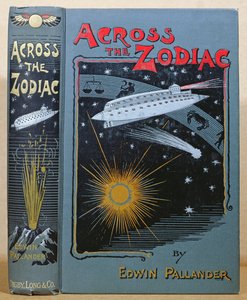 Buchumschlag von Across the Zodiac, geschrieben von Edwin Pallander im Jahr 1893 von English School