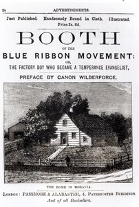 Stand der Blue Ribbon Bewegung, 1883 von English School