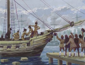 Boston Tea Party von English School