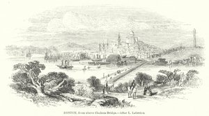 Boston, von oberhalb der Chelsea Bridge