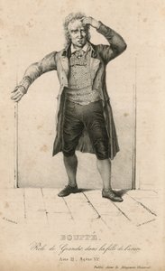Bouffe in der Rolle des Grandet in La Fille de Cavaire von English School