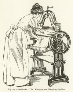 Bradfords T B Wring- und Manglmaschine