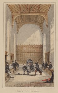 Frühstück in der Halle