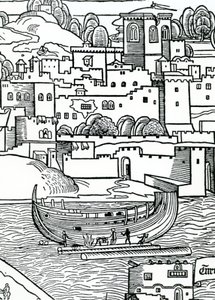 Ein Schiff ausbrennen von English School