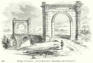 Brücke bei Chamas (Gravur) von English School