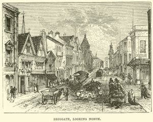 Briggate, Blick nach Norden von English School
