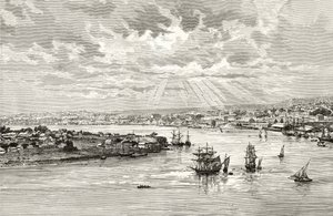 Brisbane Harbour, Australien, ca. 1880, aus 