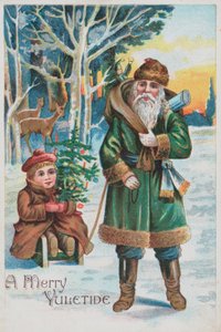 Britische Weihnachtskarte von English School