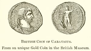 Britische Münze von Carausius von English School