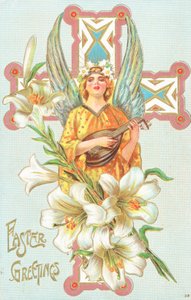 Britische Osterkarte von English School
