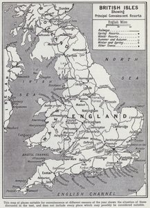 Britische Inseln, Hauptkurorte von English School