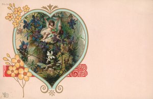 Britische Valentinskarte von English School