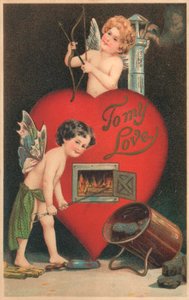 Britische Valentinskarte von English School