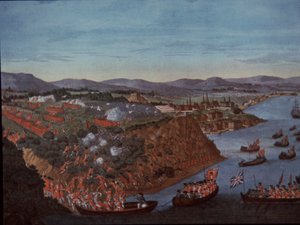Briten erobern Quebec in Kanada von den Franzosen im Jahr 1759