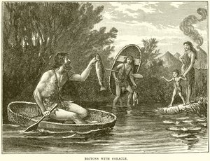 Briten mit Coracle von English School