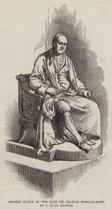 Bronzestatue des verstorbenen Sir Charles Morgan, Baronet von English School