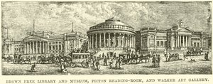 Brown Free Library und Museum, Piction Lesesaal und Walker Kunstgalerie von English School
