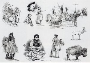 Buffalo Bills Wild West Show, 1887 von English School