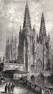 Kathedrale von Burgos, Burgos, Spanien, aus 