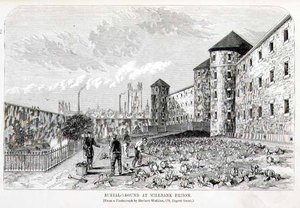Friedhof im Millbank Prison, aus 