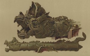 Burmesische Kanone aus Mandalay (Chromolitho) von English School